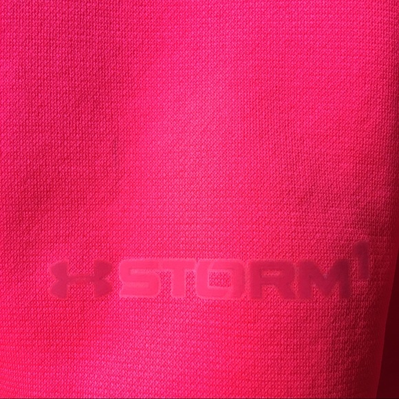 Under Armor hoodie neon orange youth hoodie - Picture 4 of 6